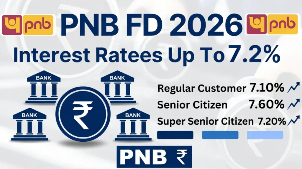 PNB FD Rates 2026Up To 7.2% Interest