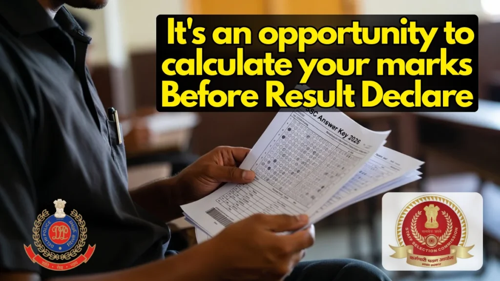 SSC Answer Key 2025 Delhi Police Head Constable Released